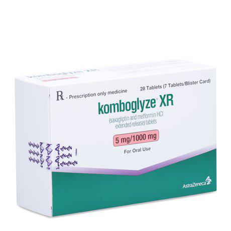 Komboglyze XR 5mg/1000mg (Metformin, Saxagliptin) Astrazeneca (H/28v)