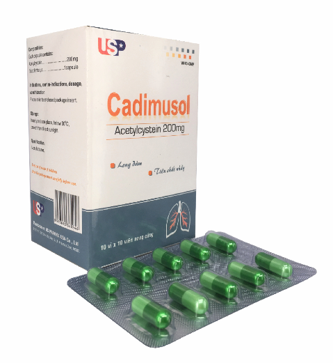 Cadimusol (Acetylcystein) 200mg US Pharma (H/100v)
