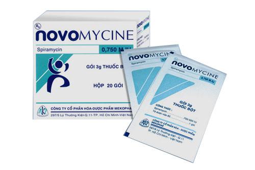 Novomycin 0.75 M.IU (Spiramycin) Mekophar (H/20g)