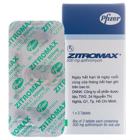 Zitromax (Azithromycin) 500mg Pfizer (H/3v)