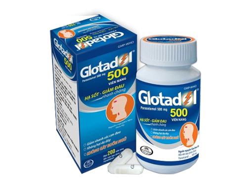 Glotadol (Paracetamol) 500mg Glomed (C/500v)