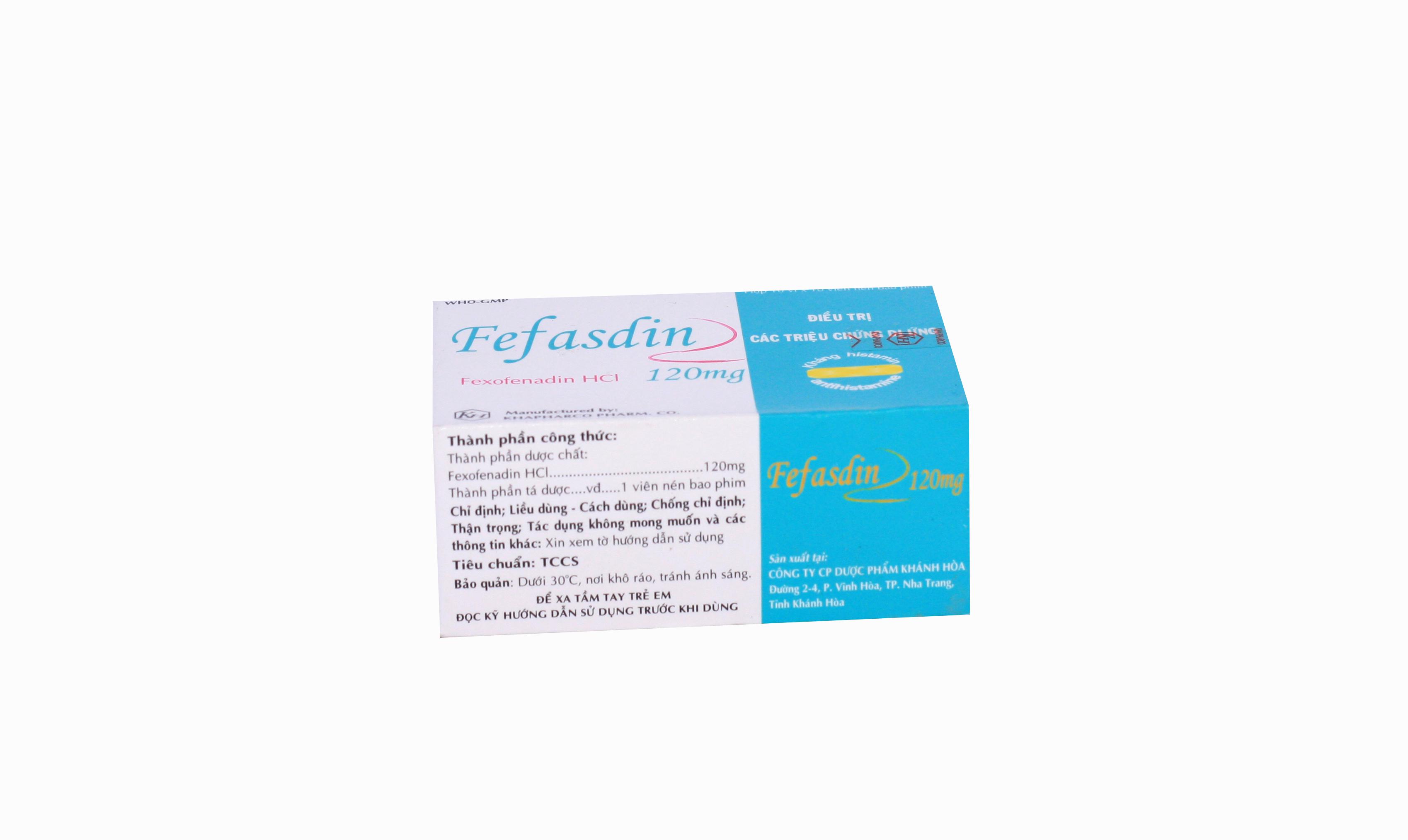 Fefasdin (Fexofenadin) 120mg Khapharco (H/100v)