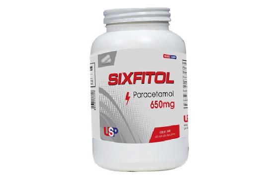 Sixfitol (Paracetamol) 650mg US Pharm (C/200v)