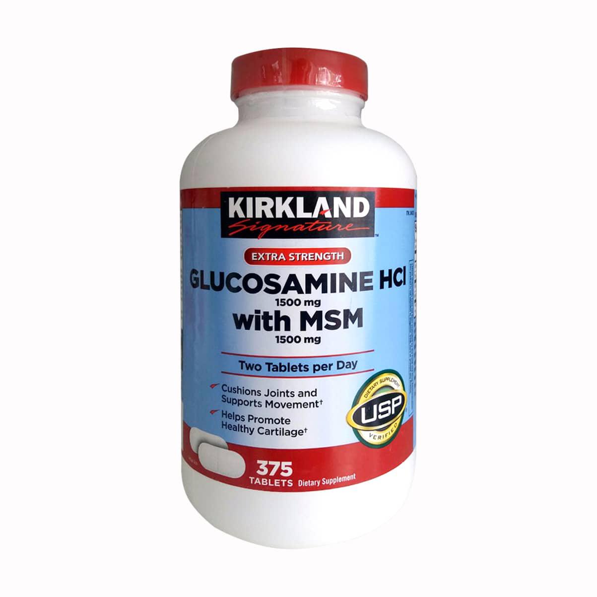 Glucosamin HCl 1500mg Kirkland (C/375v) (Song Song)