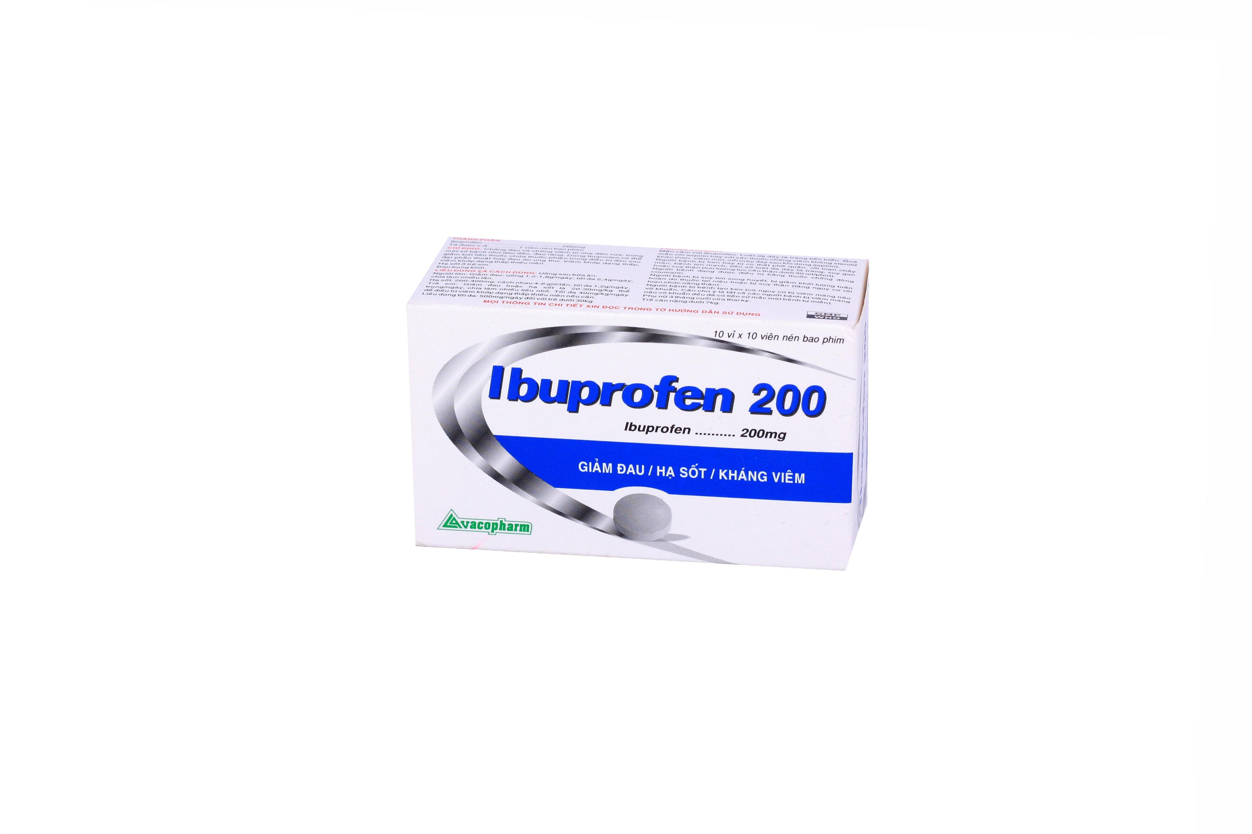 Ibuprofen 200mg Vacopharm (H/100v)