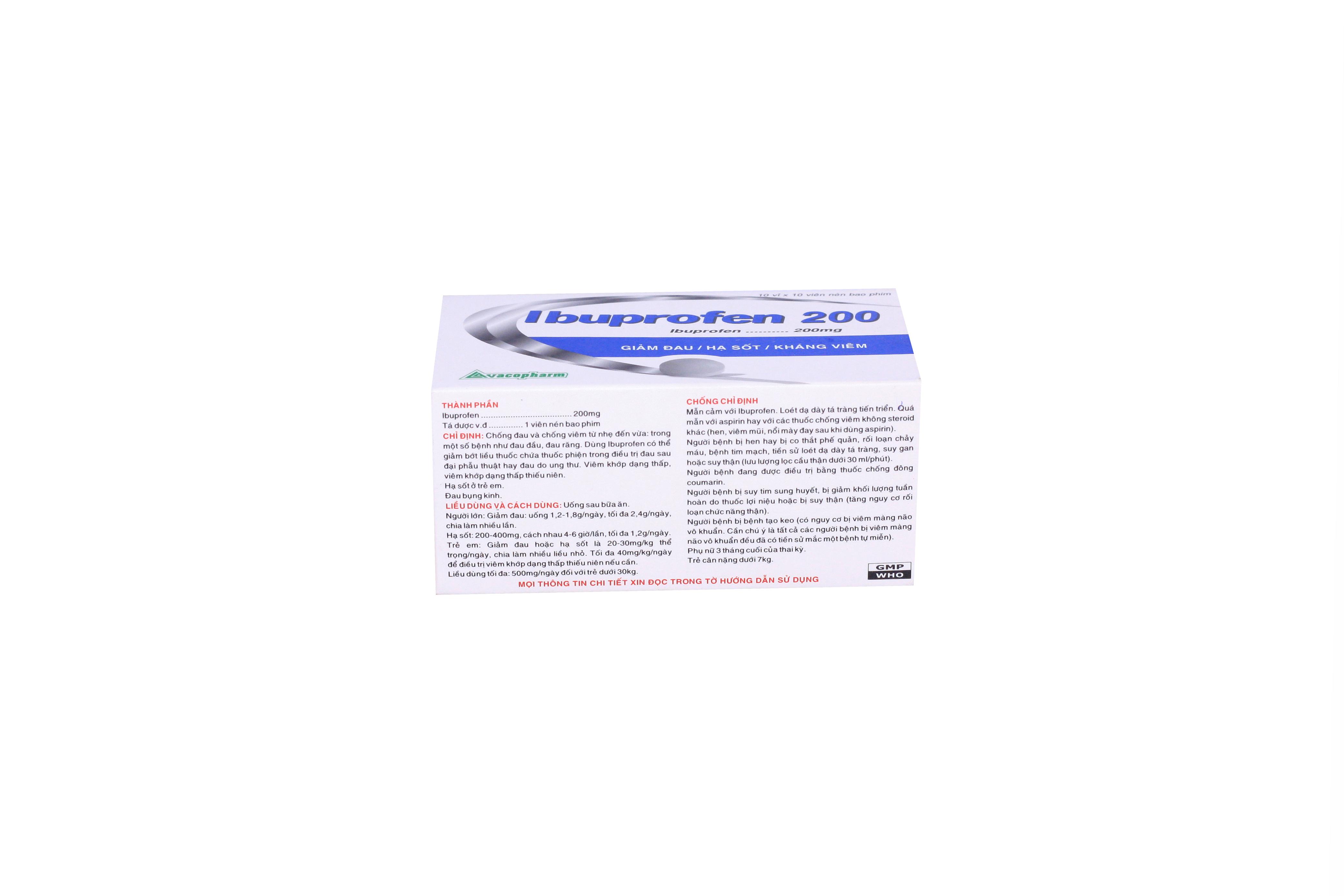 Ibuprofen 200mg Vacopharm (H/100v)