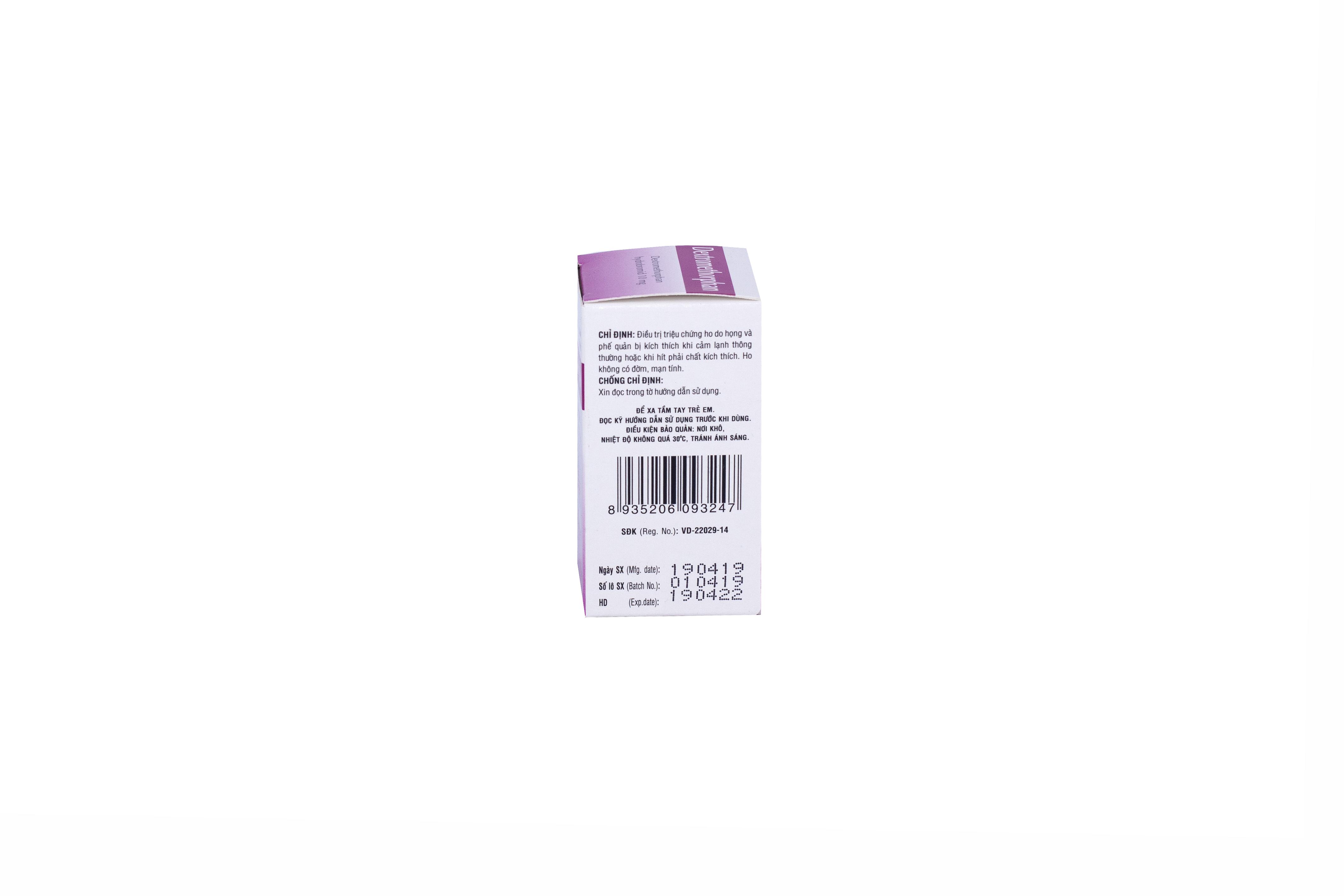 Dextromethorphan 10mg DHG Pharma (C/100v)