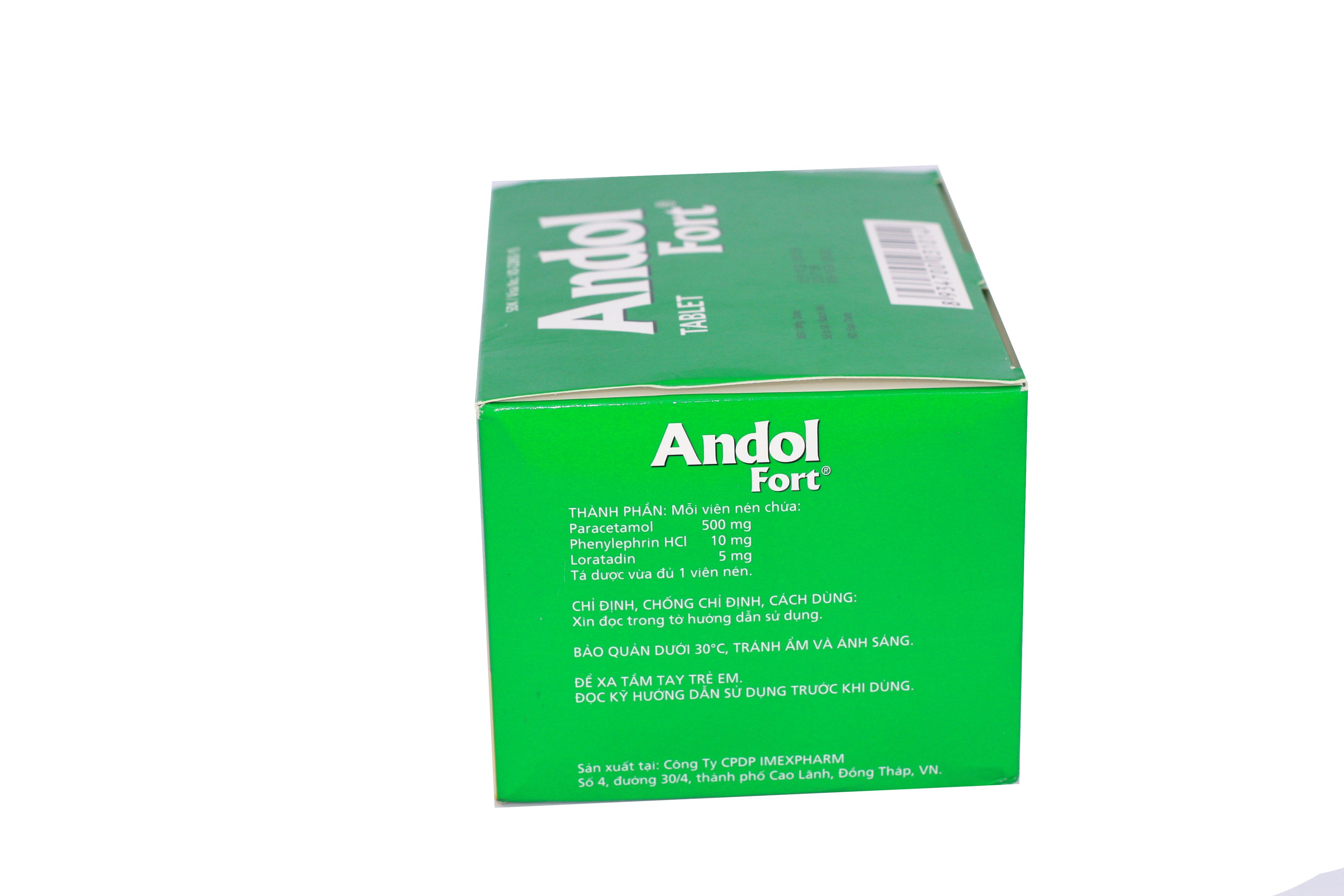 Andol Fort 500mg Imexpharm (H/500v)