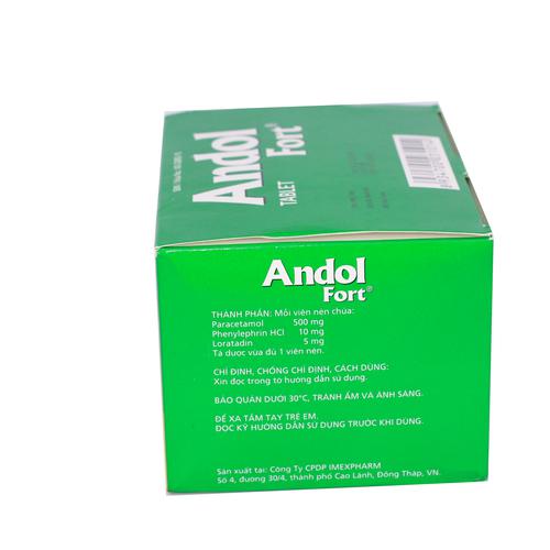 Andol Fort 500mg Imexpharm (H/500v)