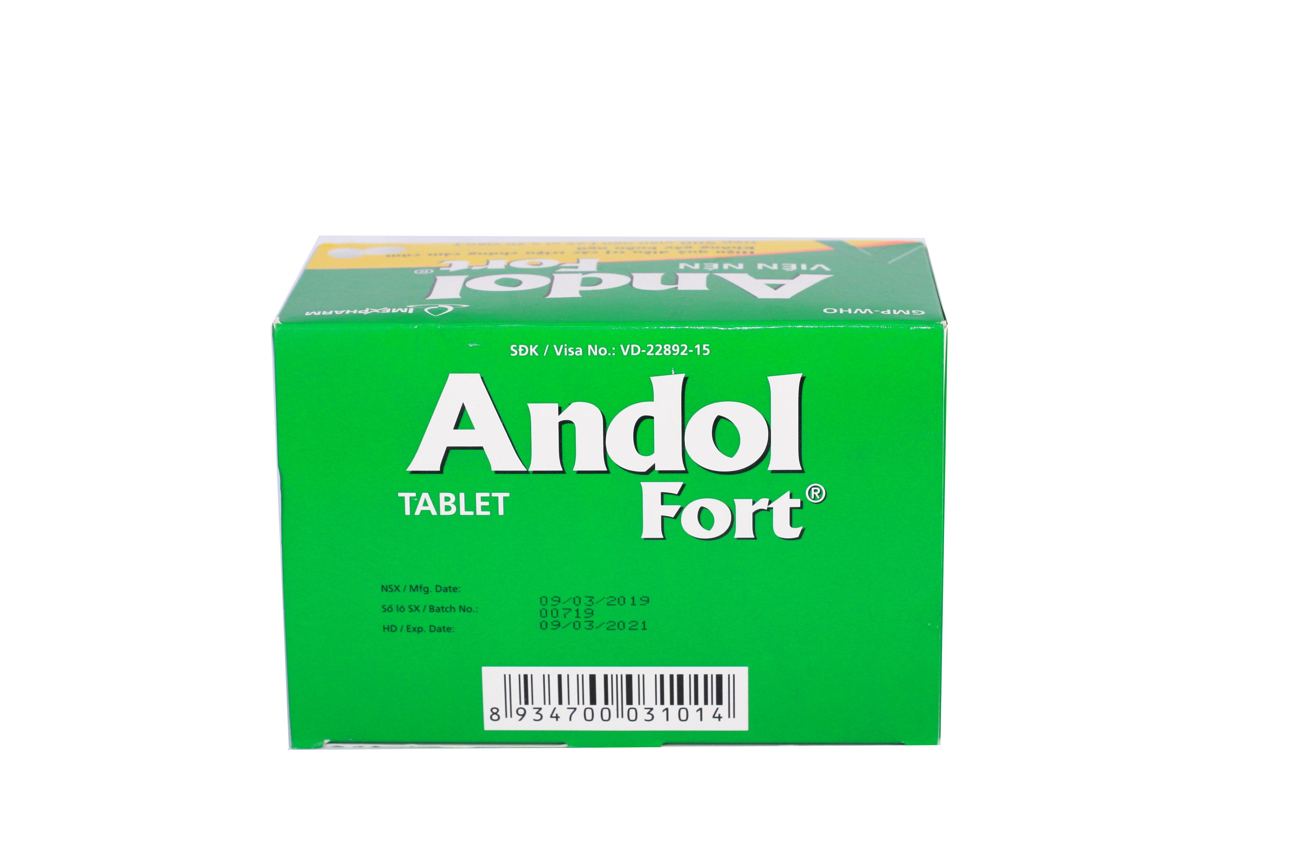 Andol Fort 500mg Imexpharm (H/500v)