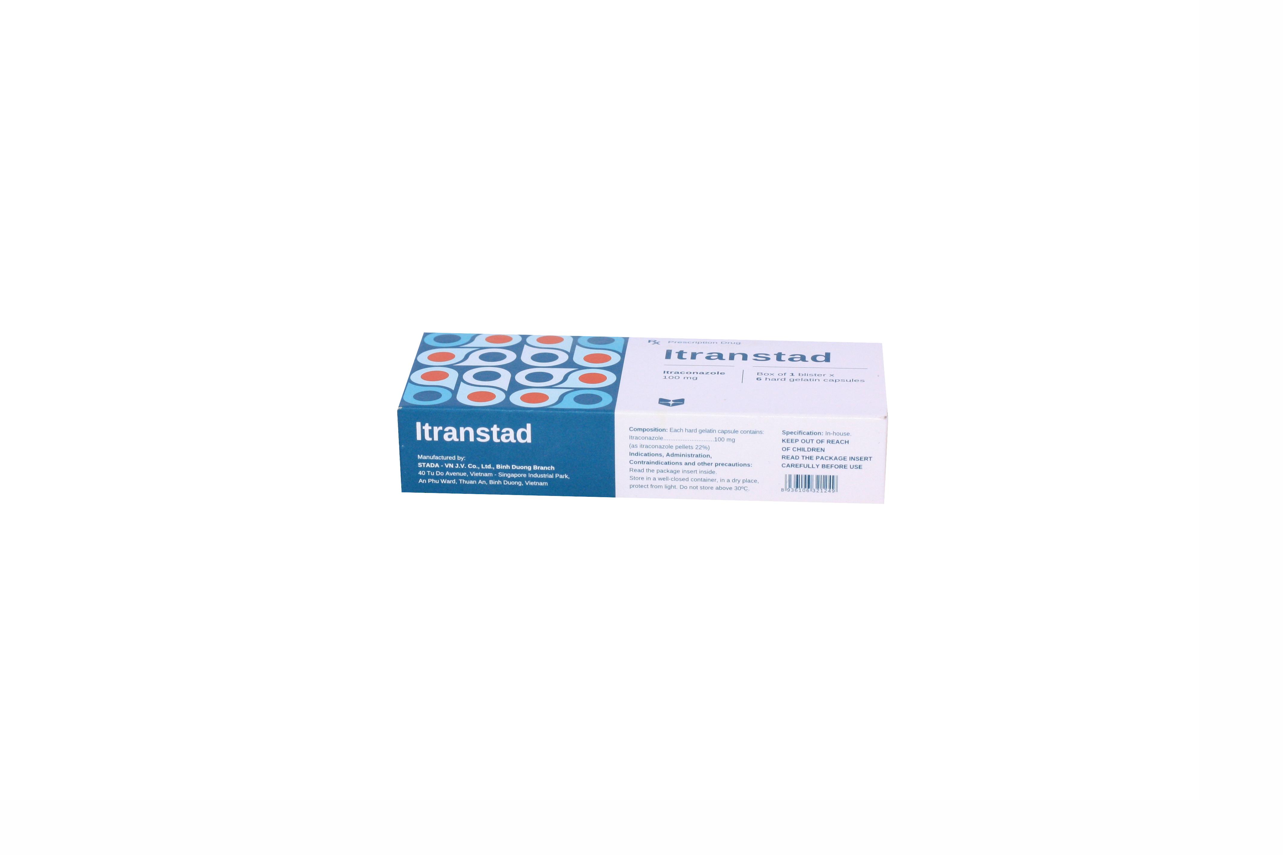 Itranstad 100mg (Itraconazol) Stella (H/6v)