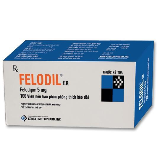 Felodil ER 5 (Felodipin) Korea Pharm (H/100v)