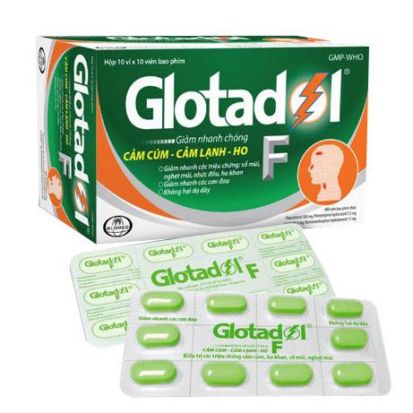 Glotadol F (Paracetamol, Phenylephrin, Loratadin, Dextromethorphan) Glomed (H/100v)