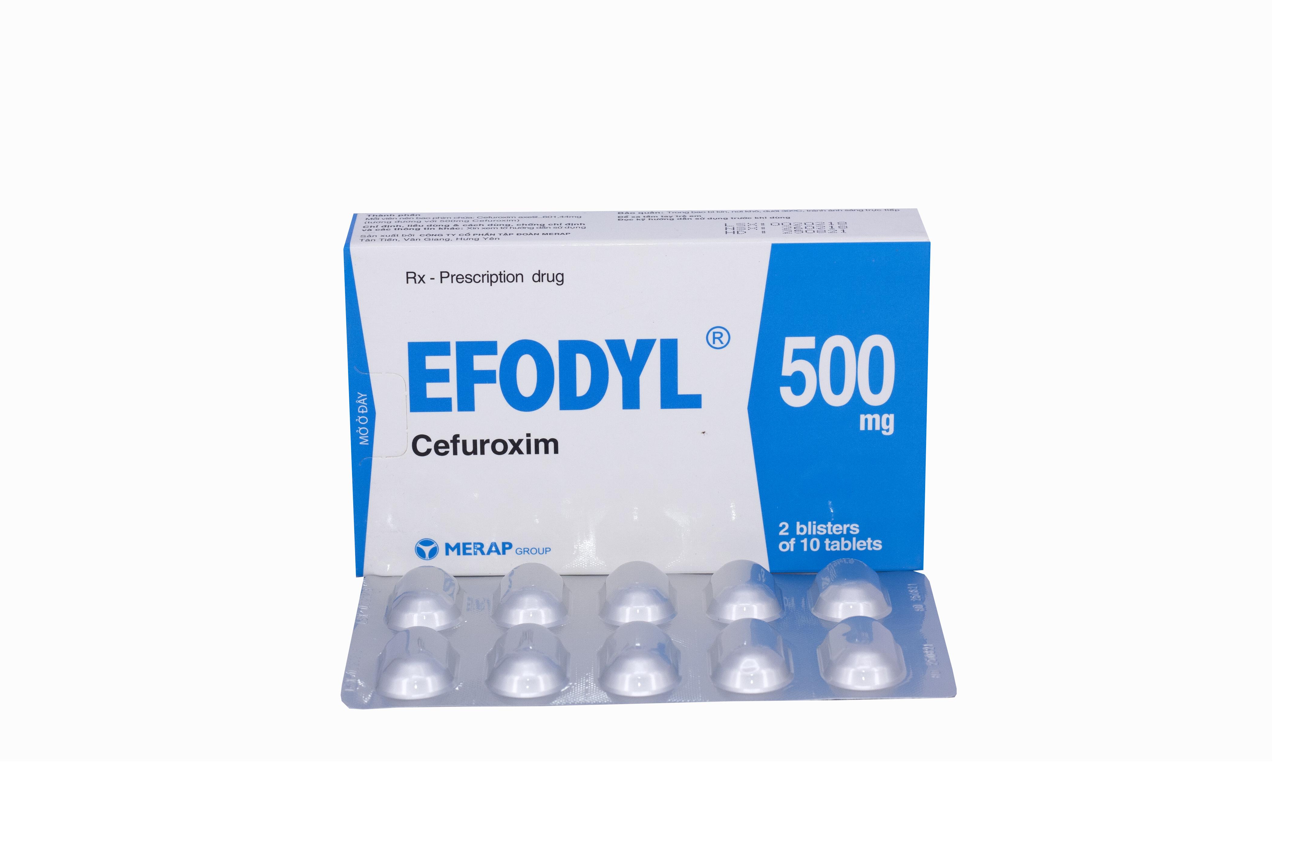 Efodyl (Cefuroxim) 500mg Merap (H/20v)