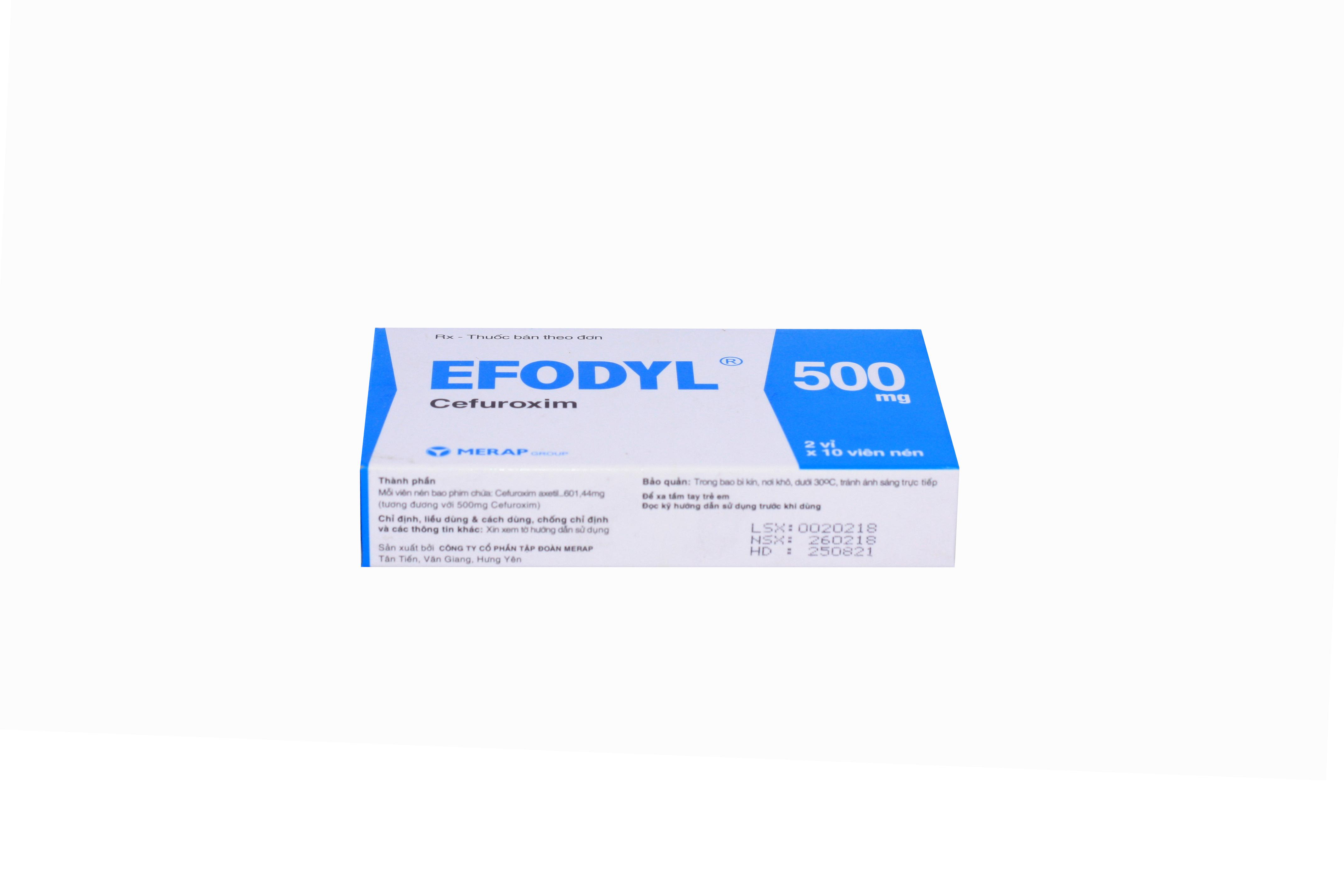 Efodyl (Cefuroxim) 500mg Merap (H/20v)