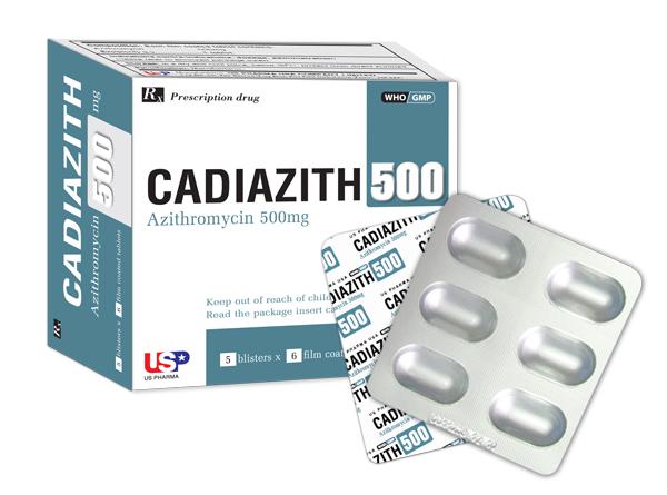 Cadiazith 500 (Azithromycin) US Pharma (H/30v)