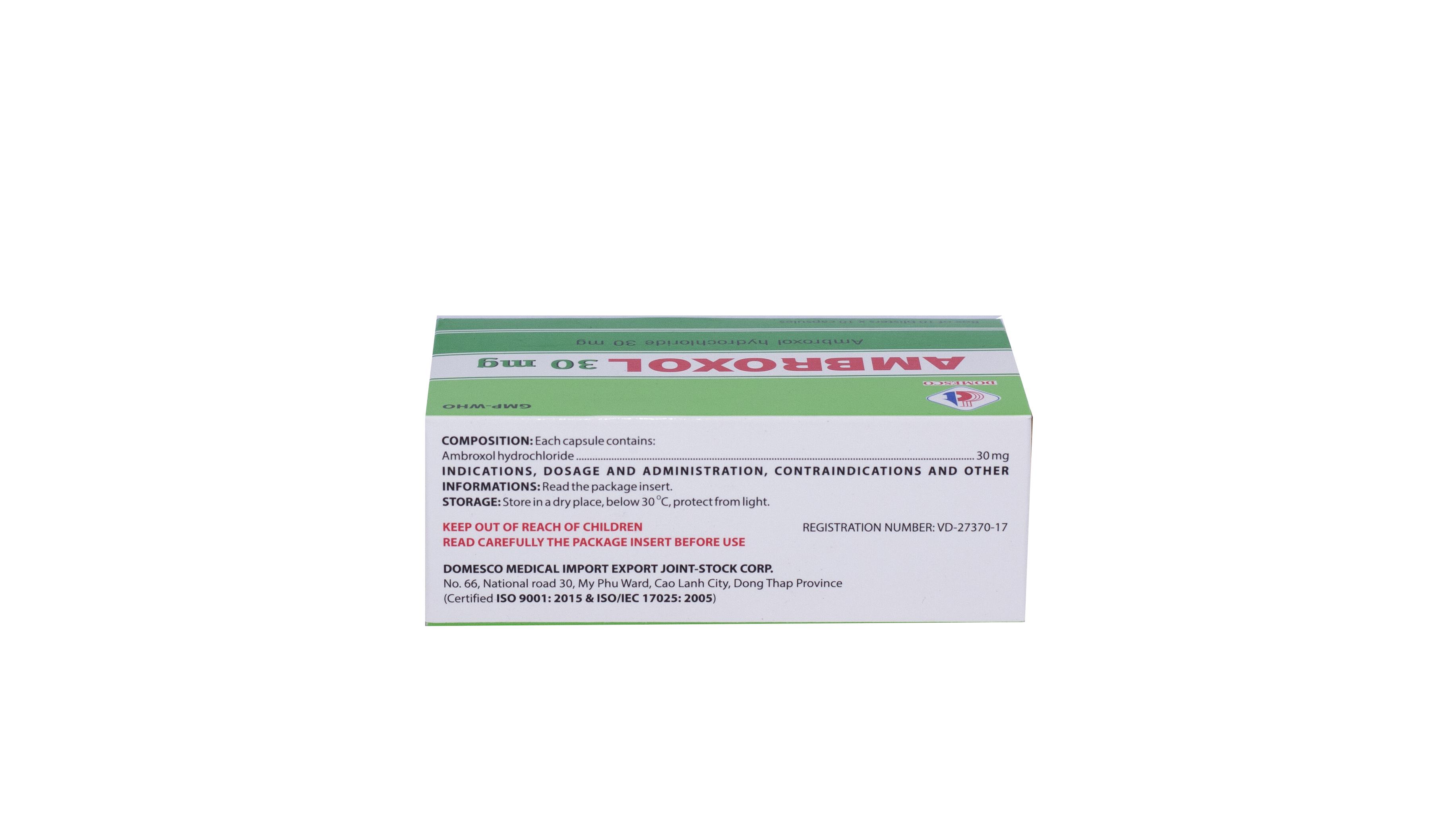 Ambroxol 30mg Domesco (H/100v)