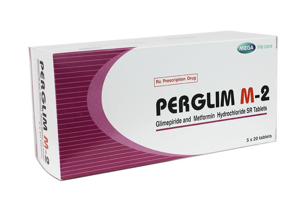 Perglim M-2 (Glimepirid, Metformin) Mega (H/100v)
