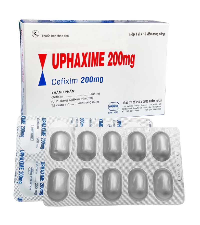 44Uphaxime 200mg (Cefixim) Uphace (H/20v)