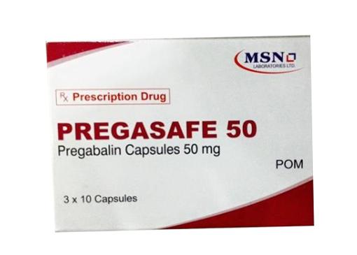 Pregasafe 50mg (Pregabalin) MSN (H/30v)