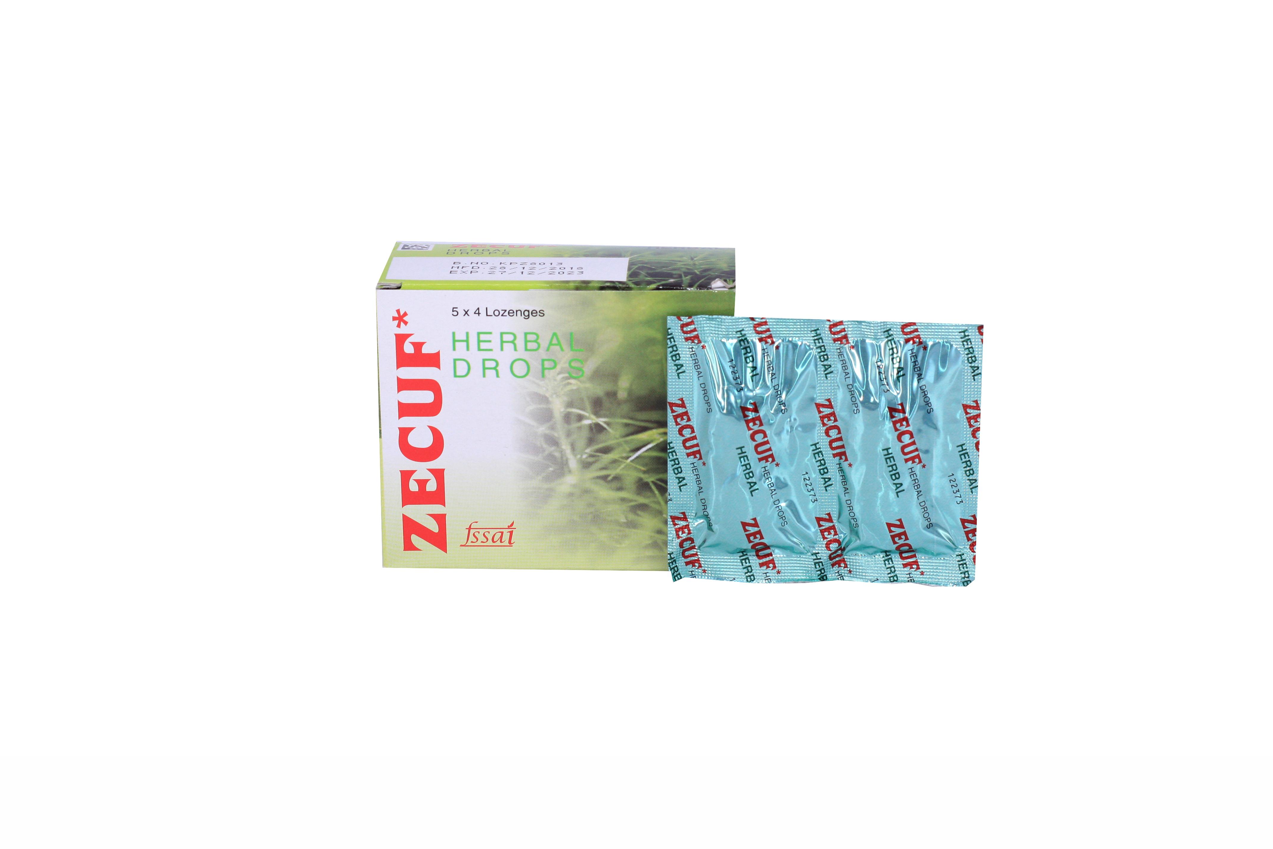 Viên Ngậm Zecuf Xanh Unique (Hộp/20v)