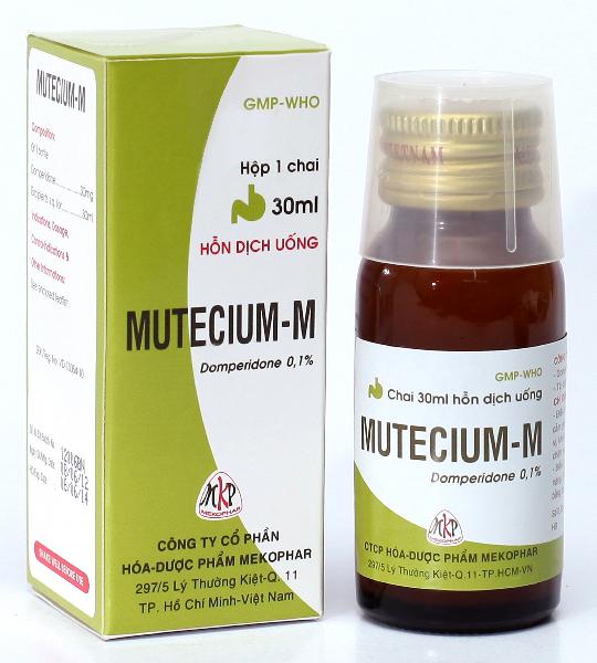 Mutecium-M 0.1% (Domperidon) Mekophar (C/100ml)
