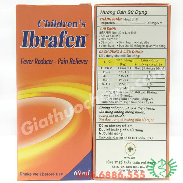 Ibrafen Syrup (Ibuprofen) OPV (C/60ml)