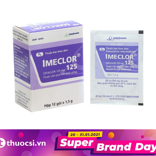 Imeclor 125 (Cefaclor) Imexpharm (H/12g)