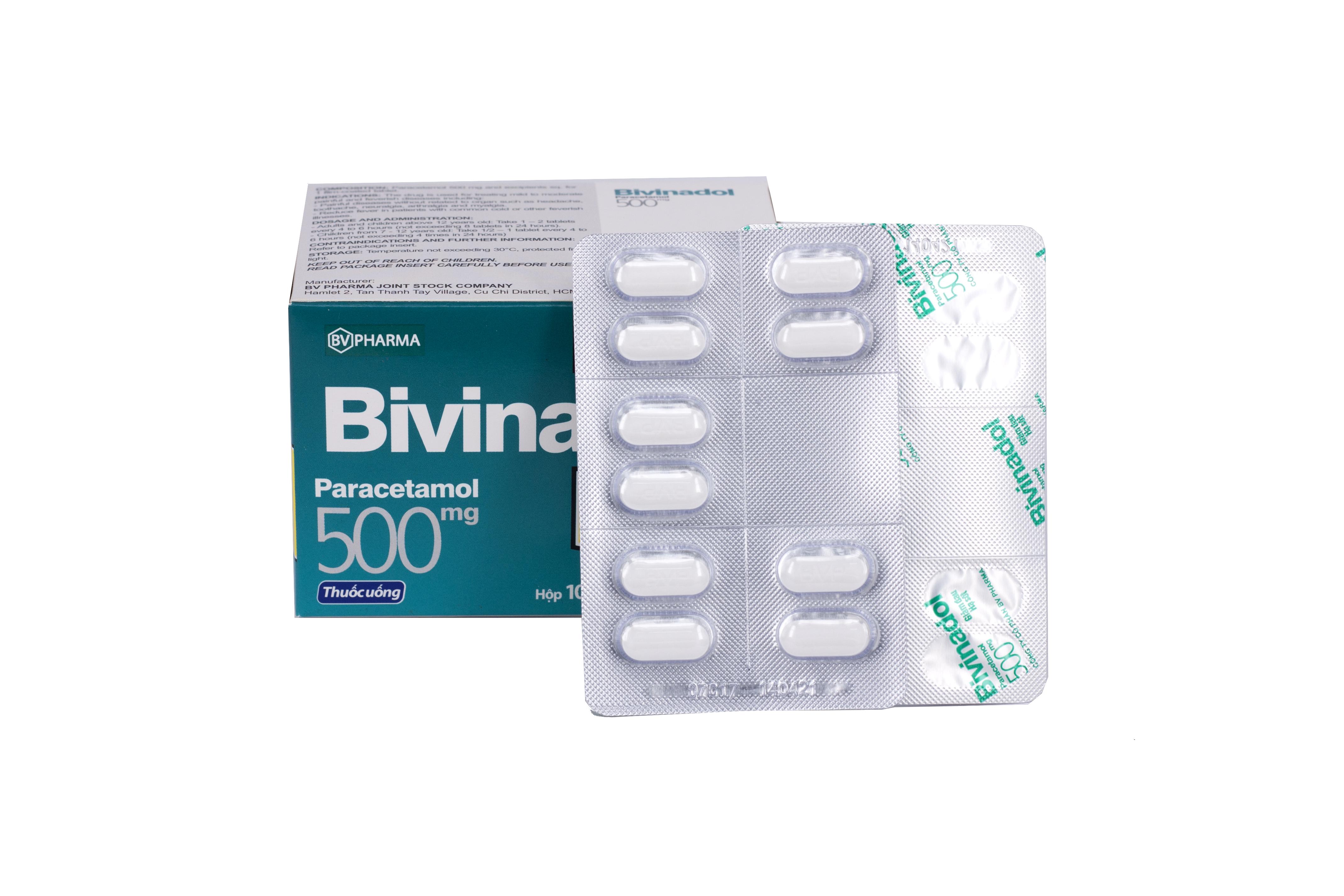 Bivinadol 500 (Paracetamol) BV Pharma (H/100v)