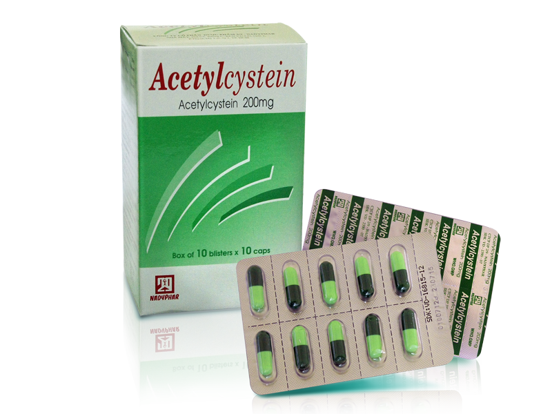 Acetylcystein 200mg Nadyphar (H/100v)
