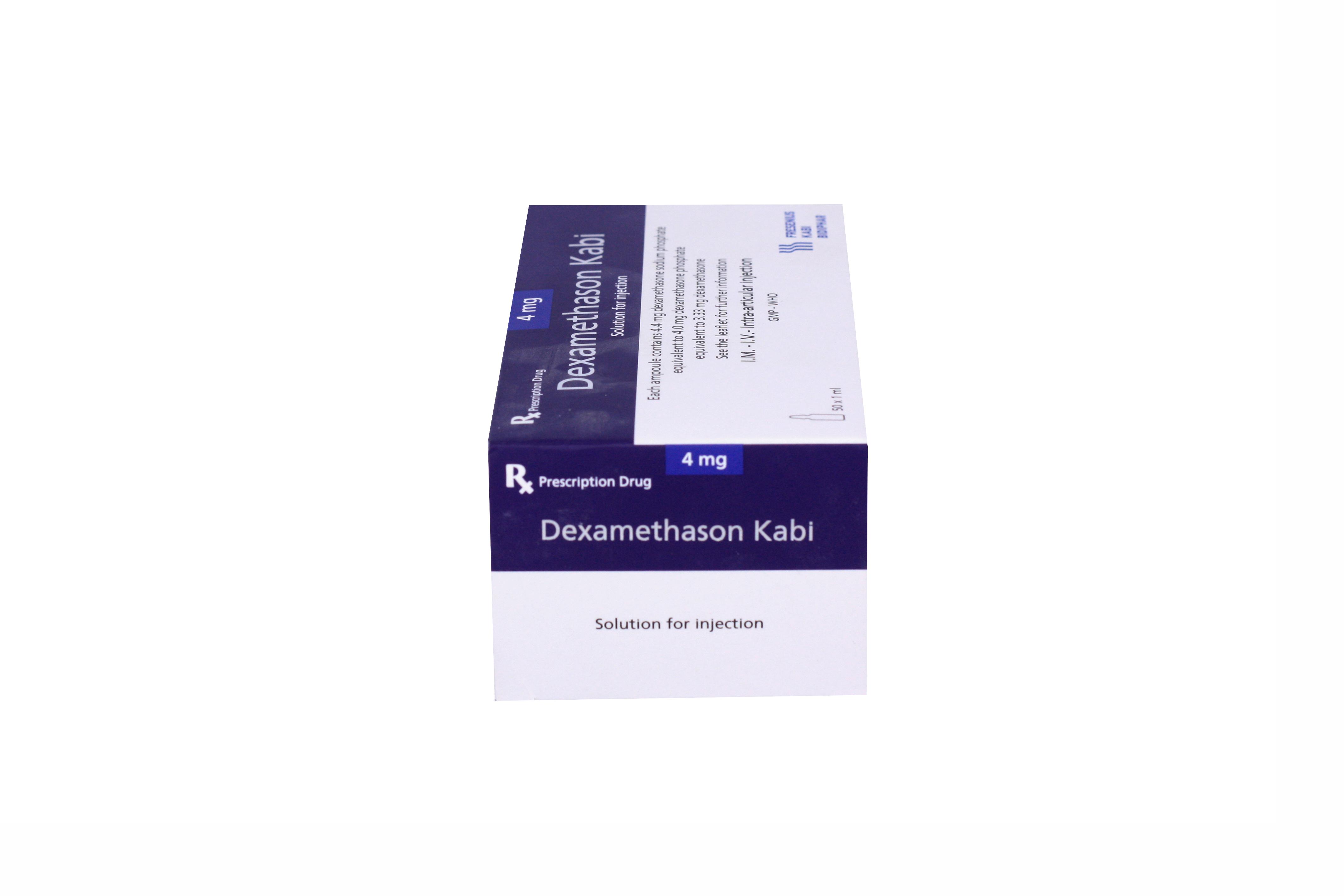 Dexamethason Kabi 4mg/ml Bidiphar (H/50 ống)