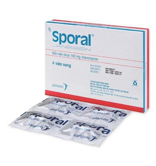 Sporal (Itraconazol) 100 Janssen (H/4v)