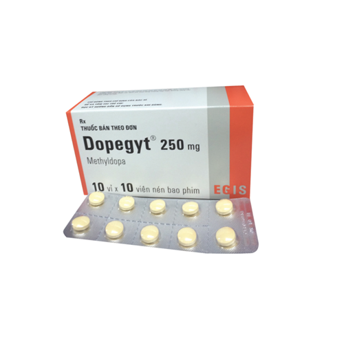 Dopegyt 250mg (Methyldopa) Egis (H/100v)