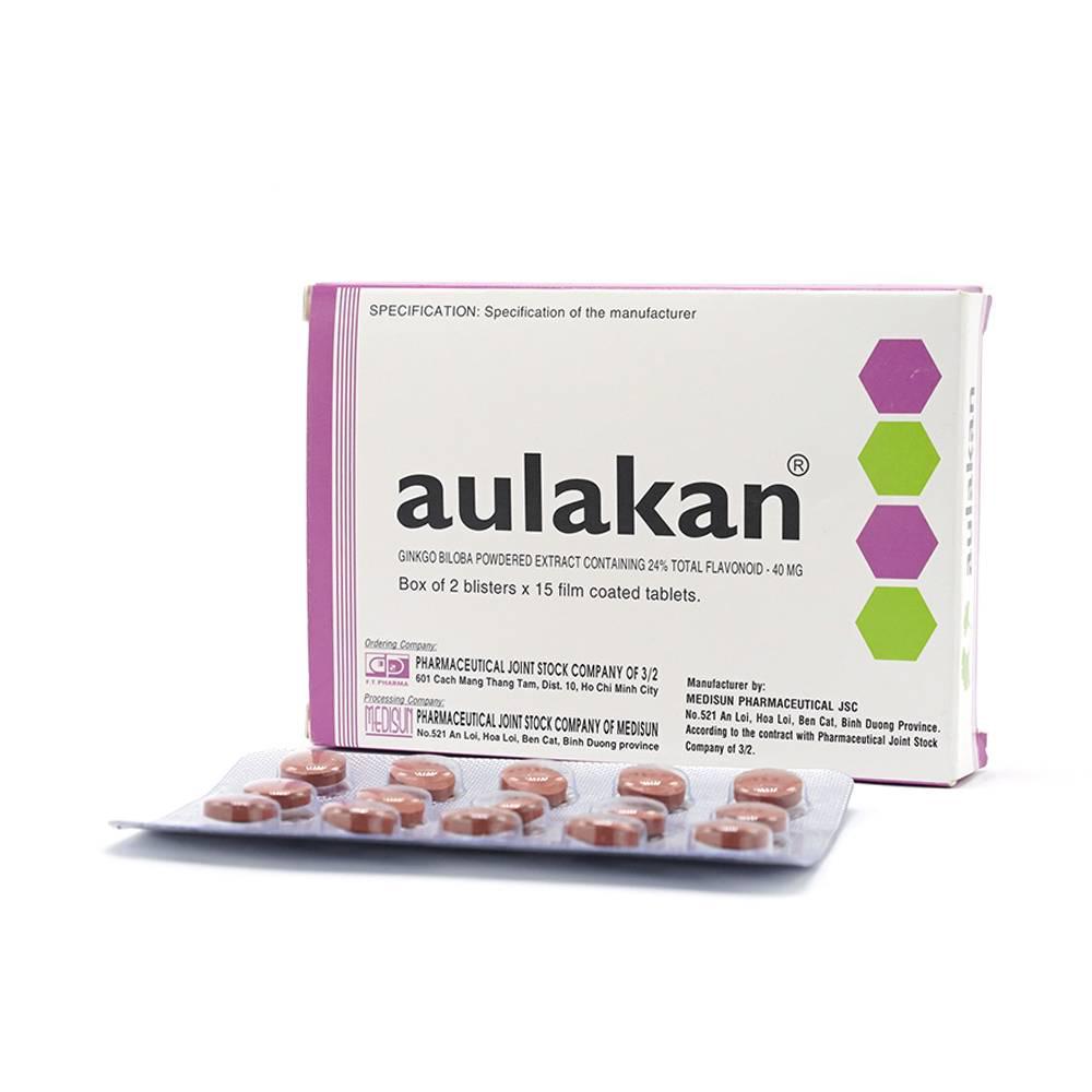 Aulakan (Ginkgo Biloba Extract) Medisun (Lốc/5h/30v)