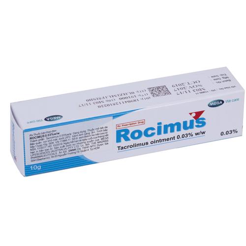 Rocimus 0.03% (Tacrolimus) Mega (Tuýp 10gr)