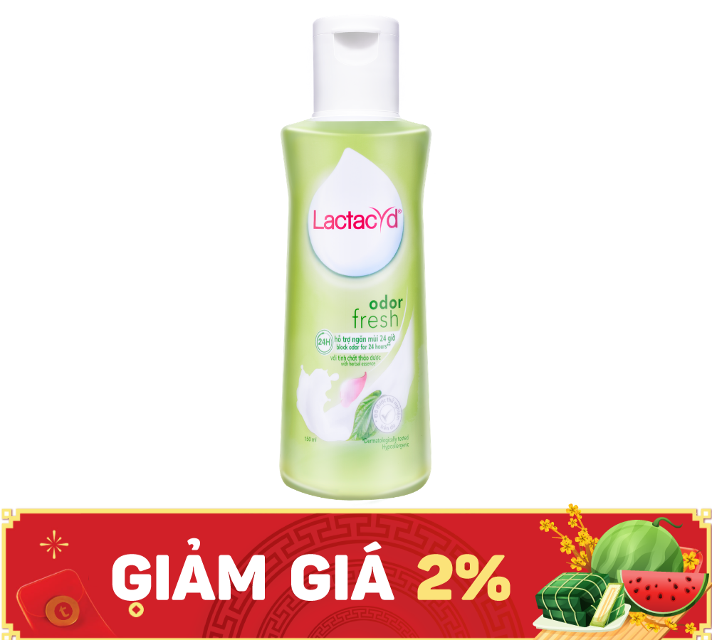 Lactacyd Odor Fresh Lá Trầu Sanofi (C/150ml)