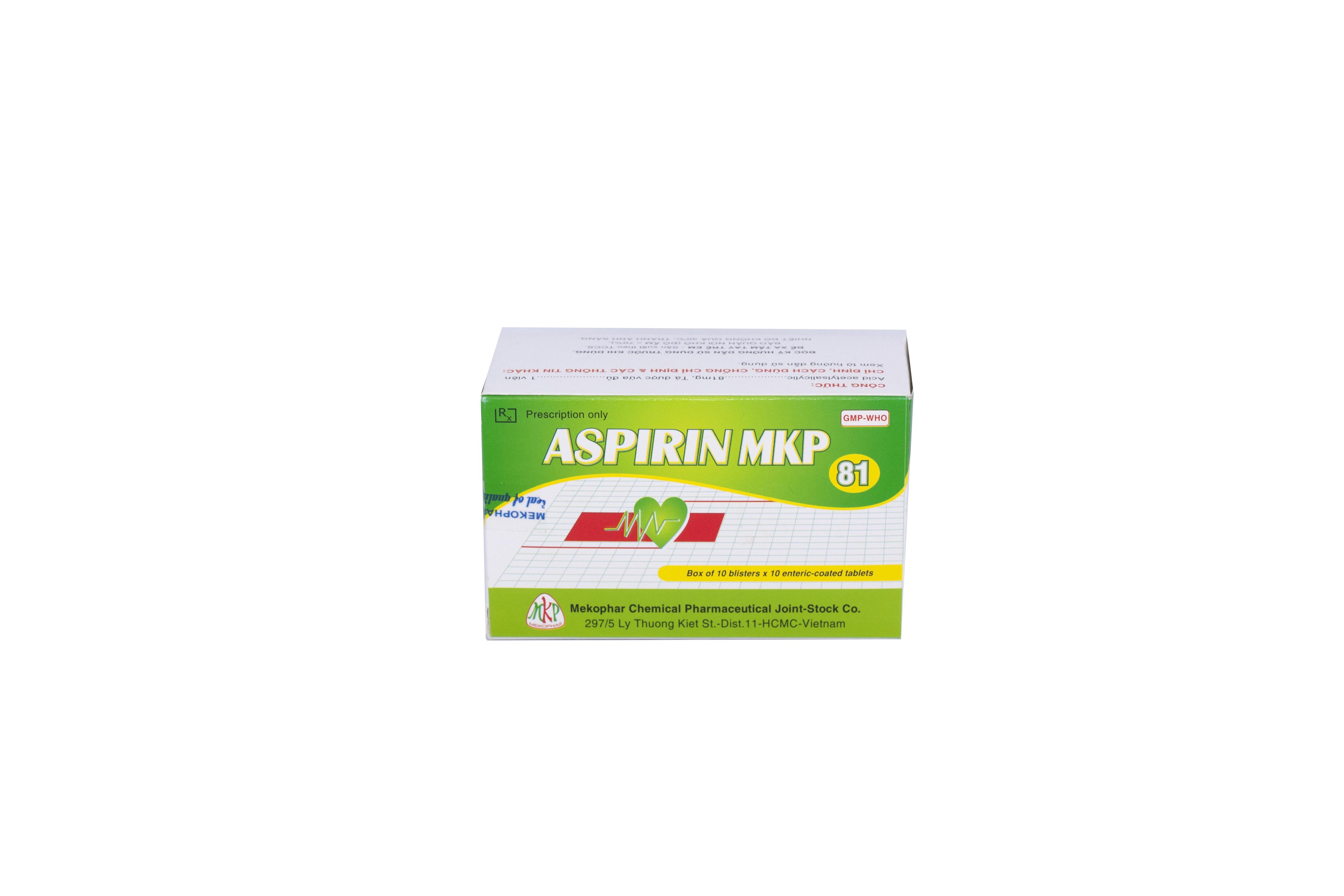 Aspirin MKP 81mg Mekophar (H/100v)