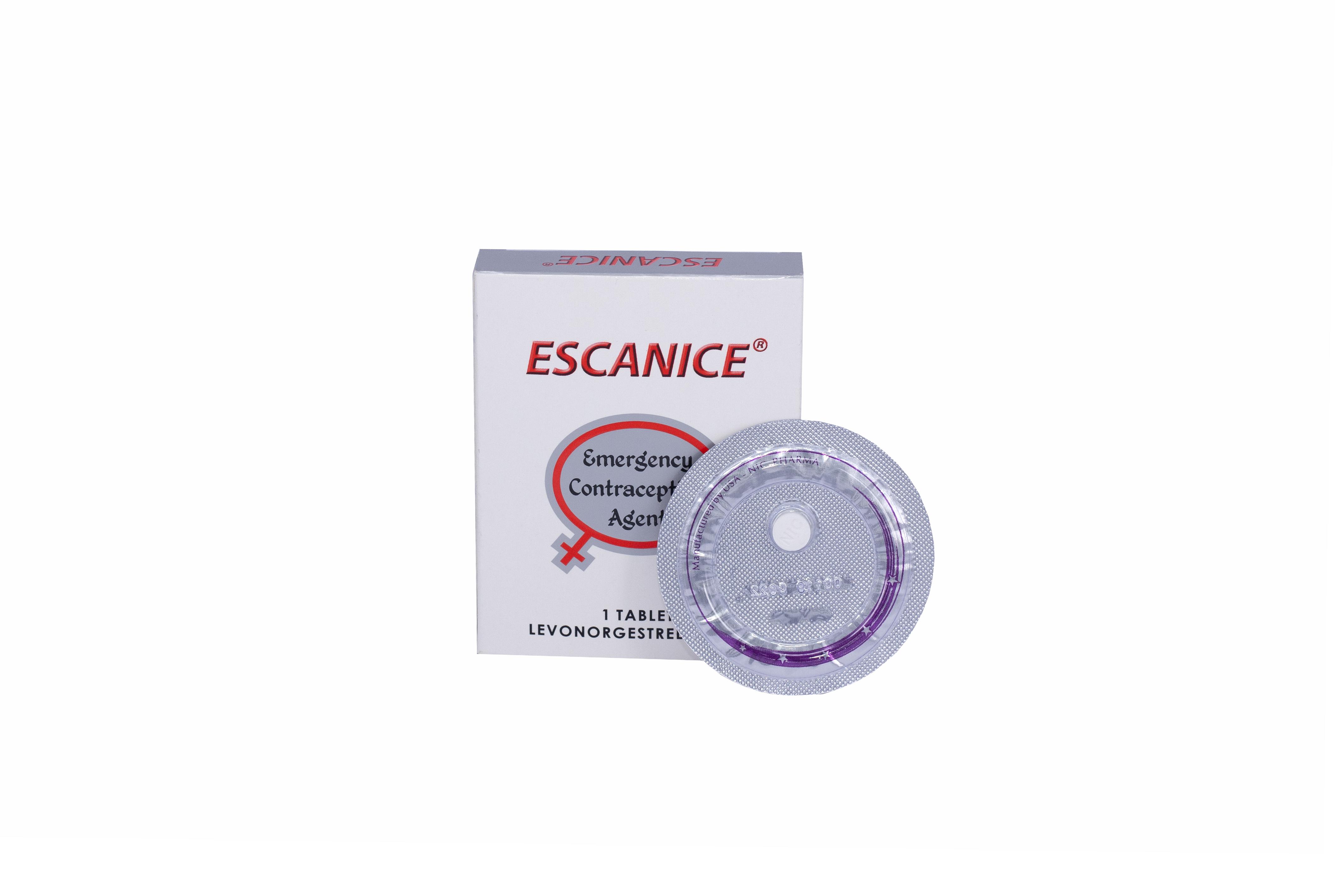 Ngừa Thai Escanice (Levonorgestrel) 1.5mg Usa-Nic (H/1v)