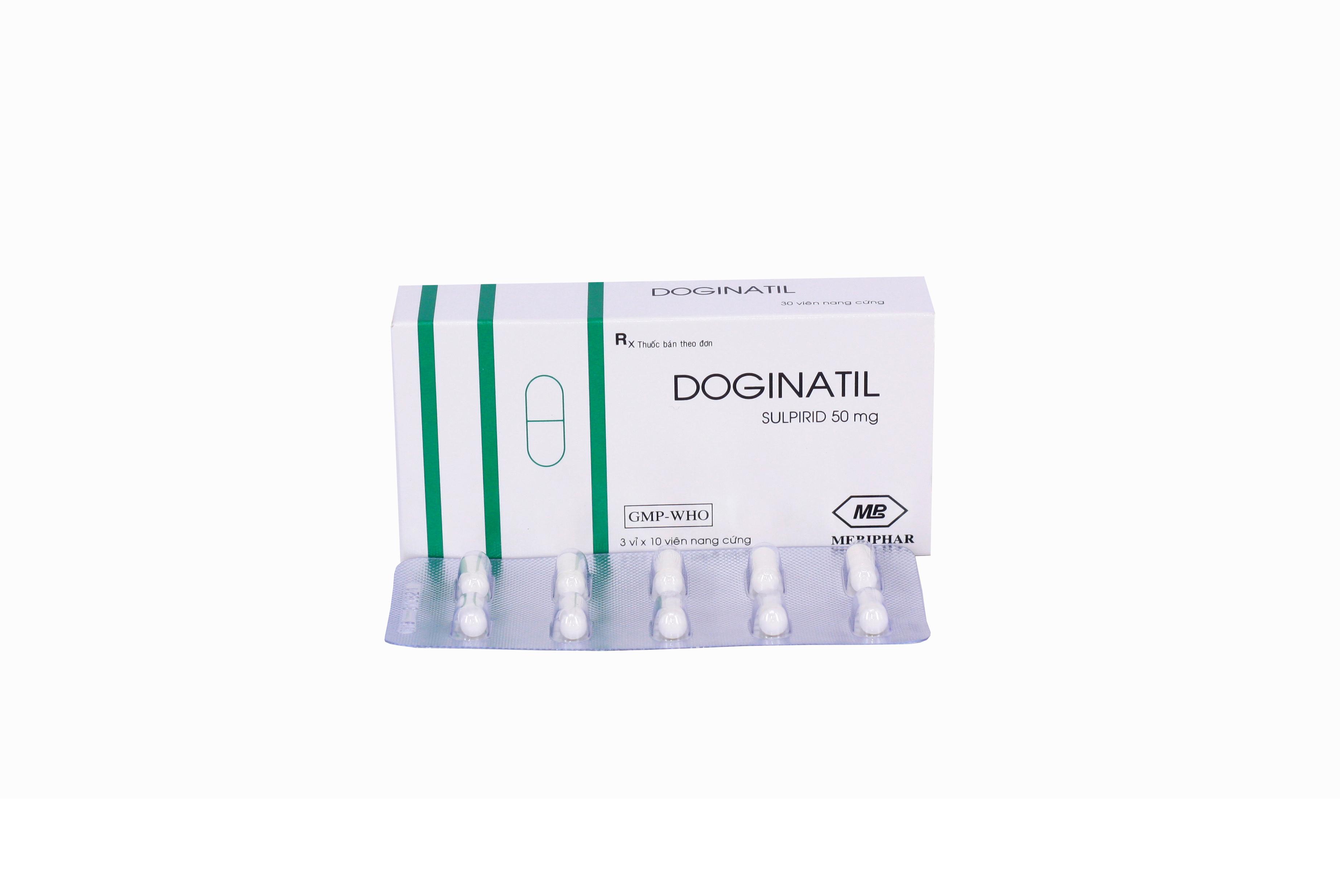 Doginatil (Sulpirid) 50mg Mebiphar (Lốc/10h/30v)