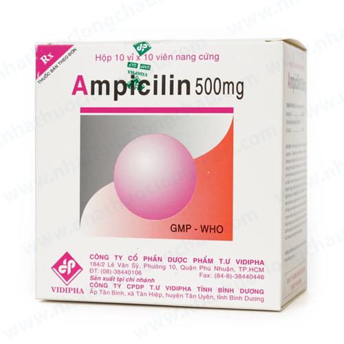 Ampicilin 500mg Vidipha (H/100v)