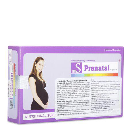 S Prenatal Bổ Sung Vitamin Và Khoáng Chất Cho Bà Bầu (H/30v)