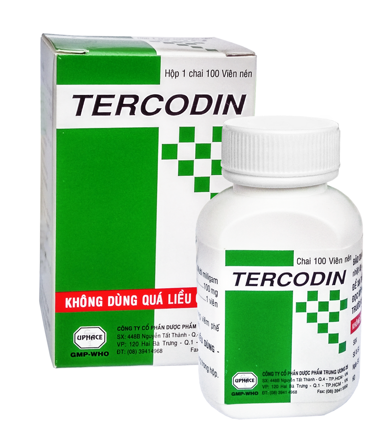 Tercodin (Terpin Hydrat, Codein) Uphace (C/100v)