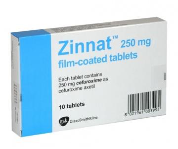 Zinnat 250mg (Cefuroxim) GSK (H/10v)