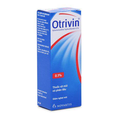 Xịt Mũi Otrivin 0.1% (Xylometazolin) Novartis (H/10ml)