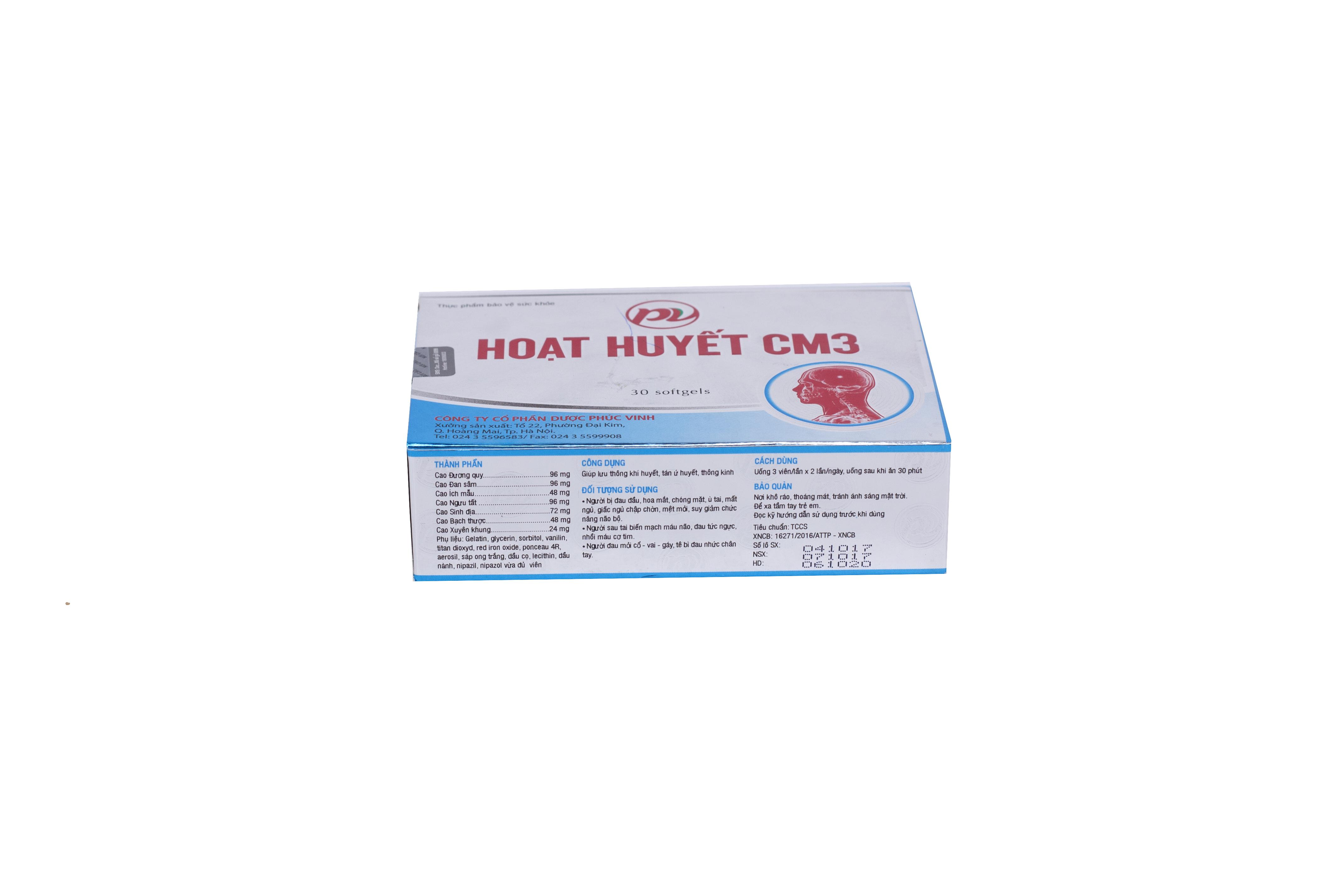 Hoạt Huyết CM3 Phúc Vinh (H/30v)