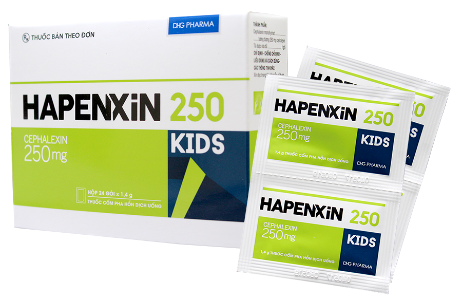 Hapenxin 250 (Cefalexin) DHG Pharma (H/24g)