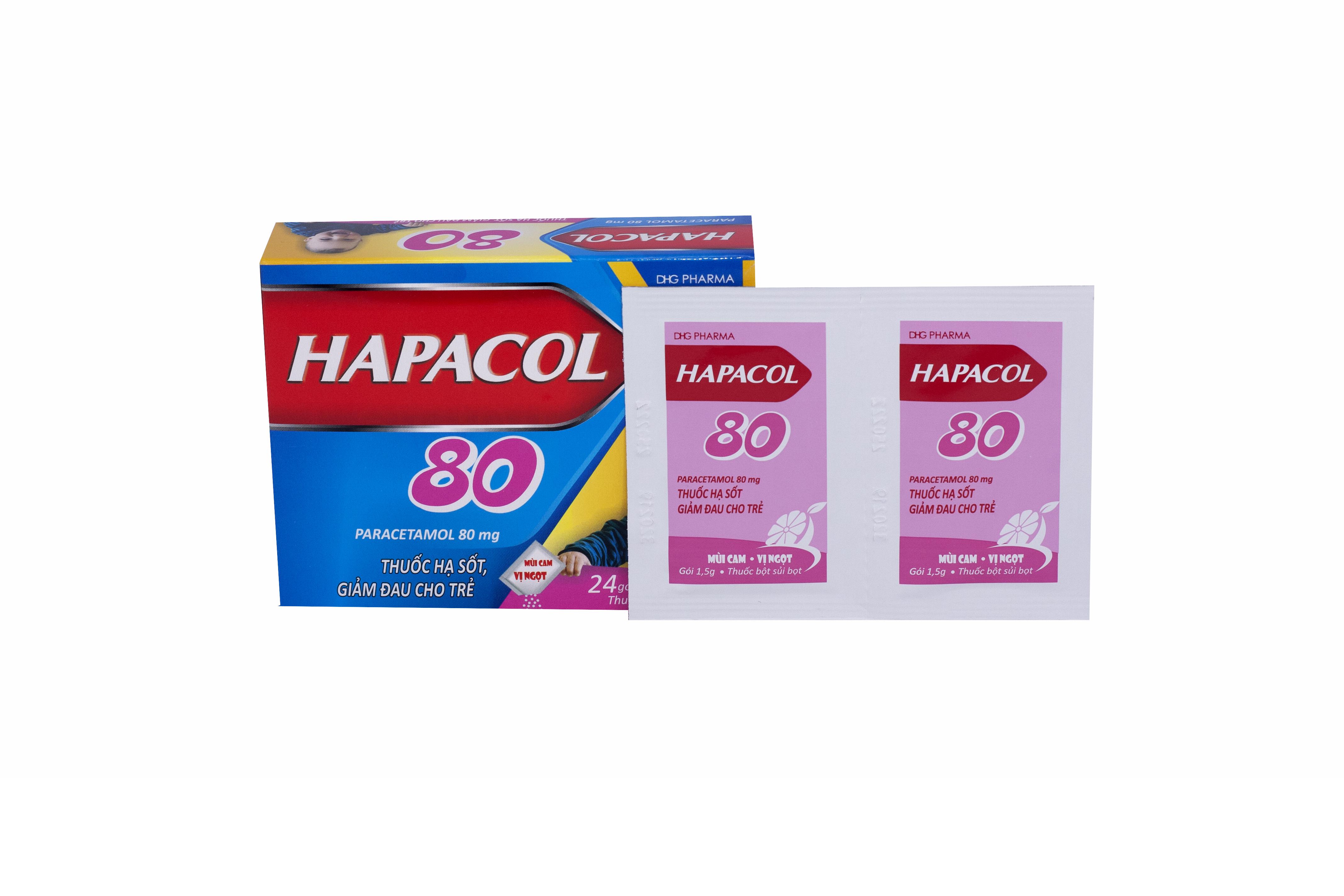 Hapacol 80mg (Paracetamol) DHG Pharma (H/24g)