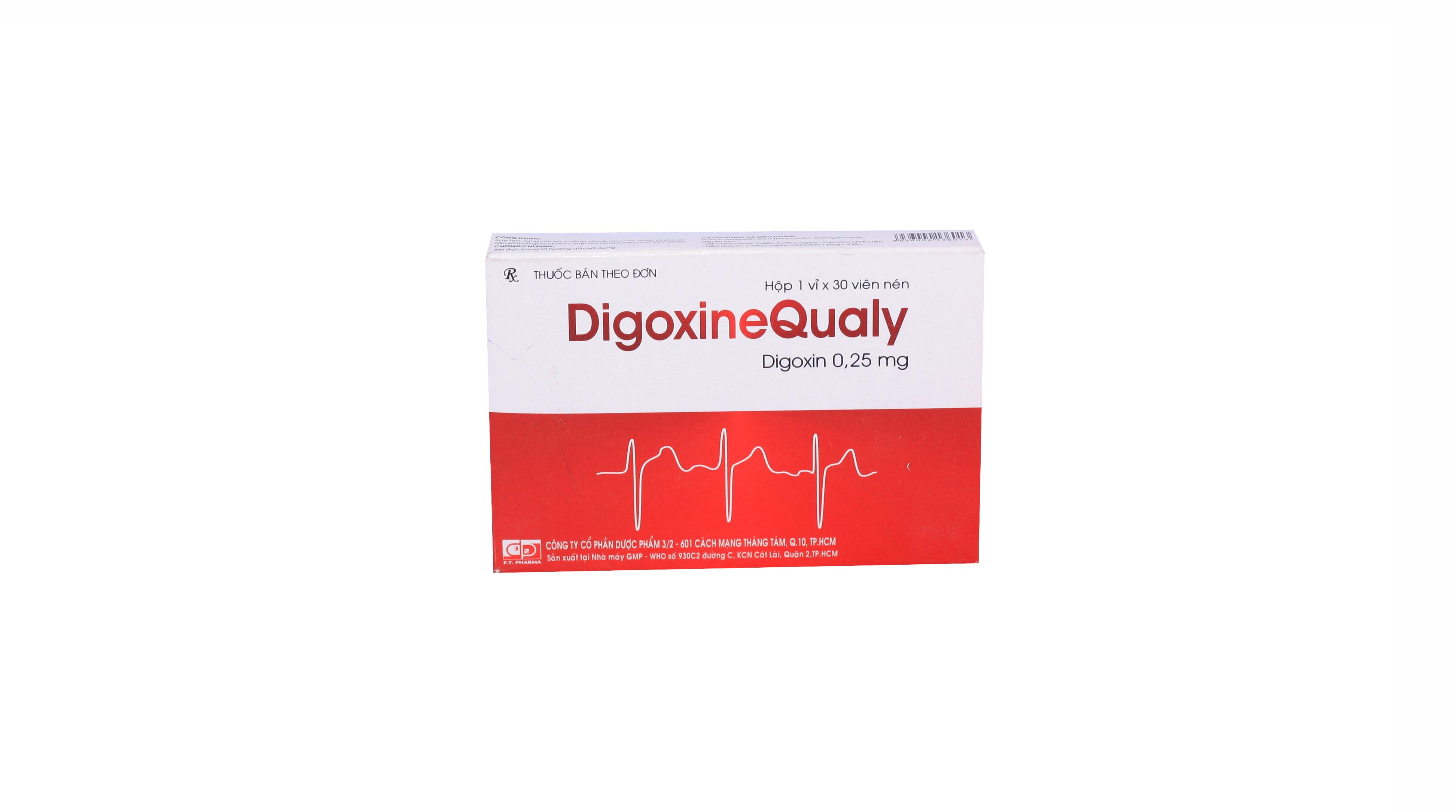 Digoxine Qualy 0.25mg (Digoxin) DP 3/2 (H/30v)