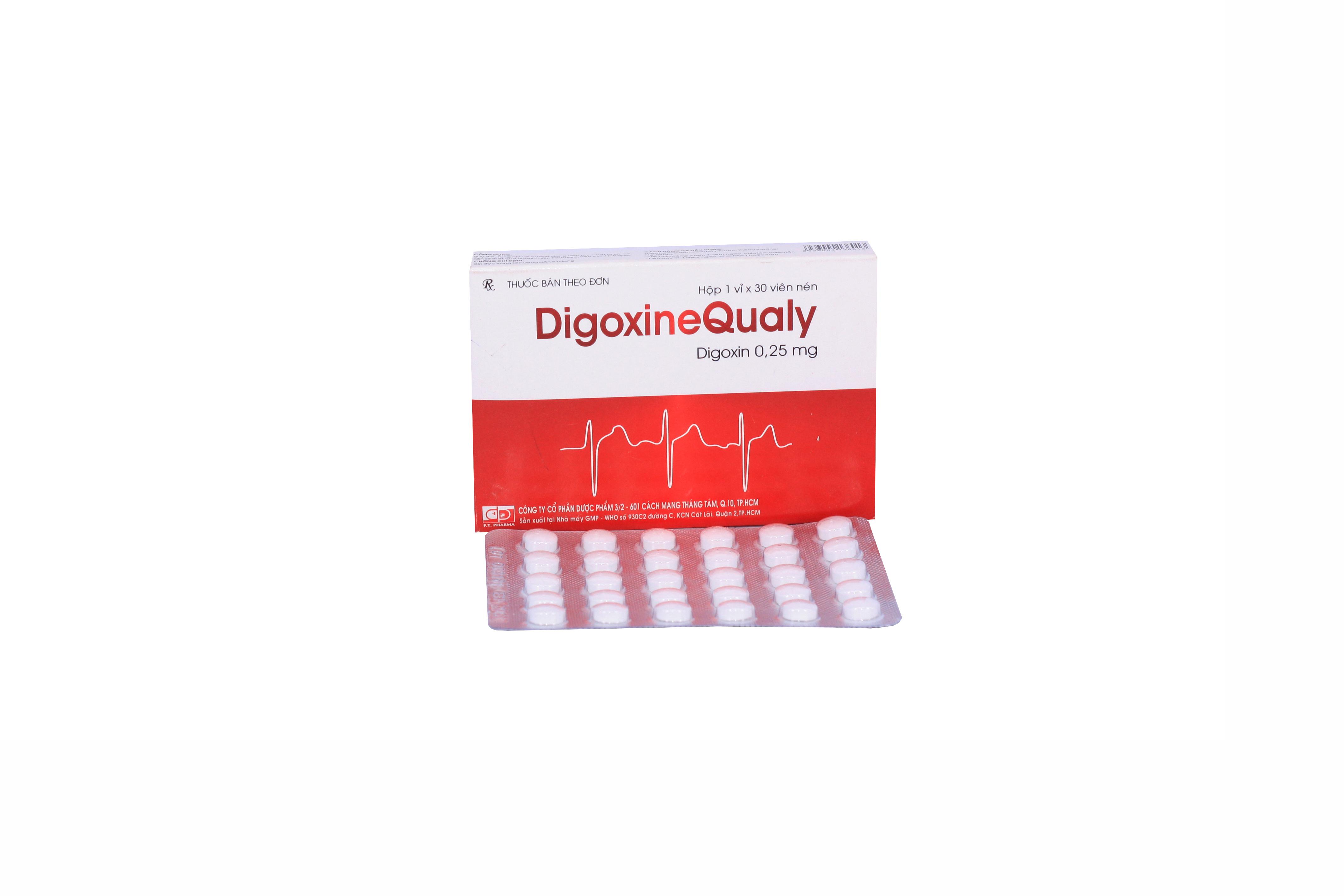 Digoxine Qualy 0.25mg (Digoxin) DP 3/2 (H/30v)