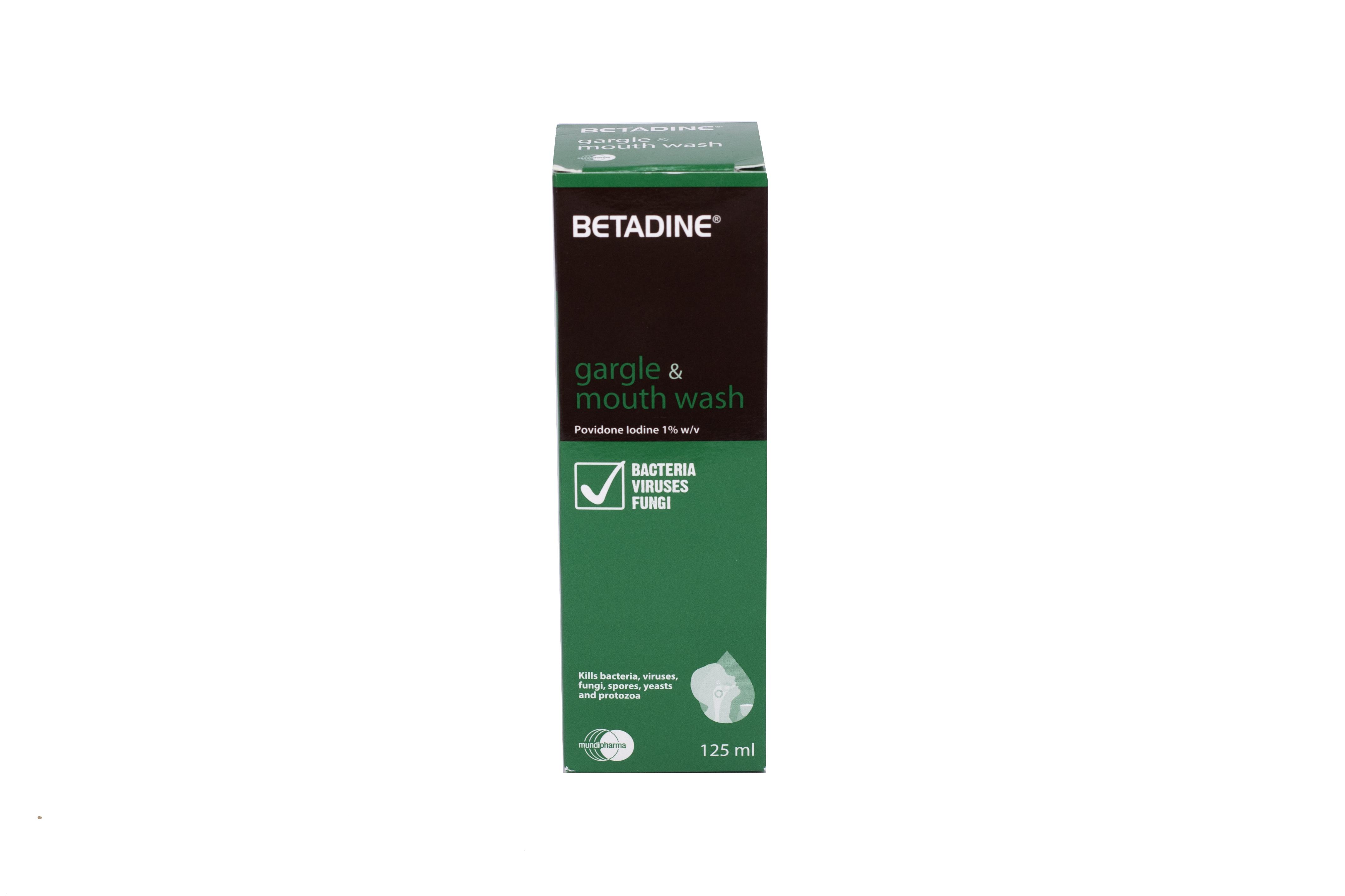 Betadine Súc Miệng Gargle Mouth (Povidon Iod) Washe Mundipharma (C/125ml)